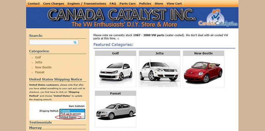 Client Website: Canada Catalyst